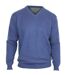 Pull col V avec laine PUL2004B-2