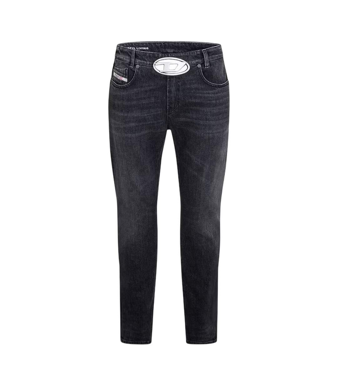Jean Motif/style D Striket Homme Noir Gris Bleu Denim Diesel-1
