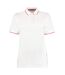 Polo st mellion femme blanc / rouge Kustom Kit-1