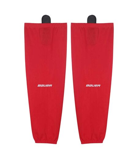 Chaussettes De Hockey Flex Adulte Rouge Blanc Bauer