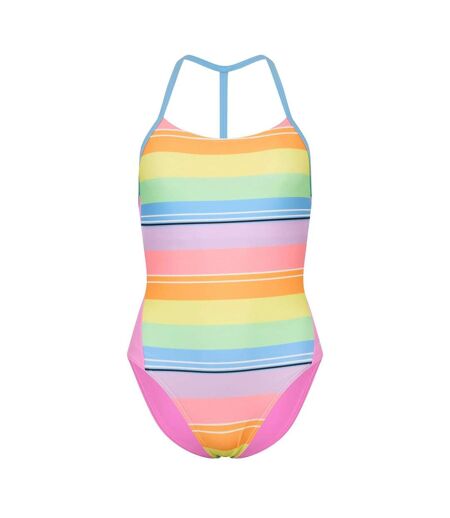 Womens/ladies Colour Block One Piece Swimsuit Multicoloured Zoggs