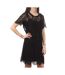 Robe Noir Femme Teddy Smith R-dentelle - XS