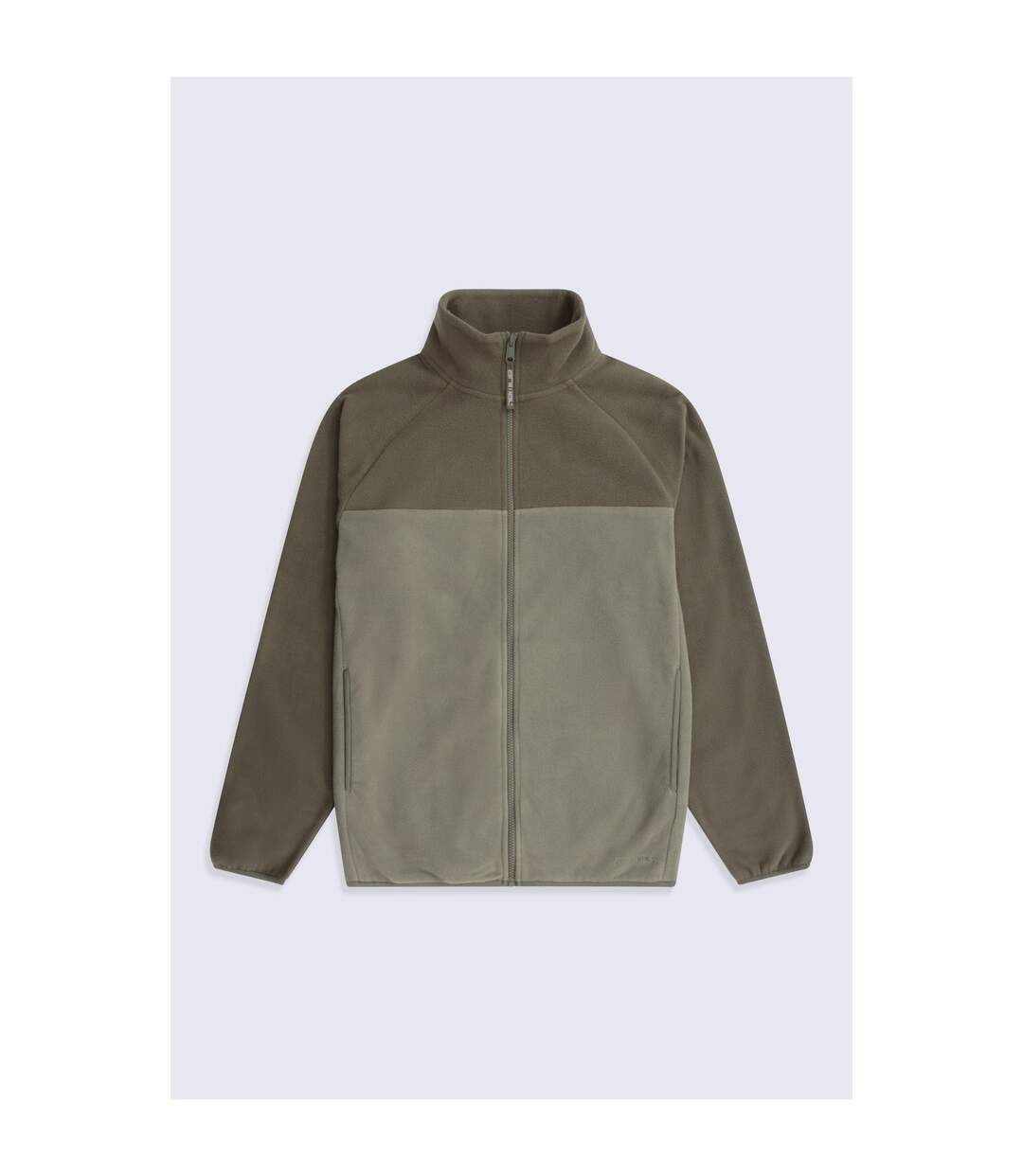 Mens Stockholm Full Zip Fleece Jacket Light Khaki Mountain Warehouse-1