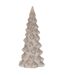 Sapin de Noël à Poser Déco Givré 20cm Gris-1