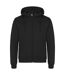 Mens Miami Full Zip Hoodie Black Clique-1