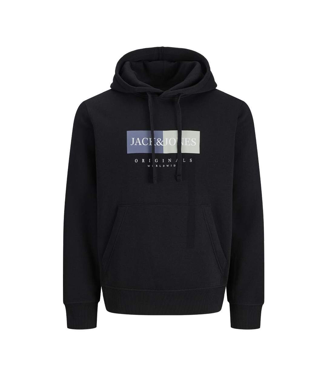 Sweat noir homme jack & jones frederiksberg-1