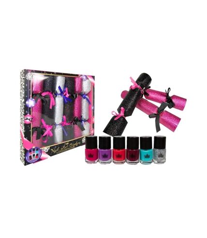 Coffret Cadeau de 6 Crackers de Noël Vernis à ongles