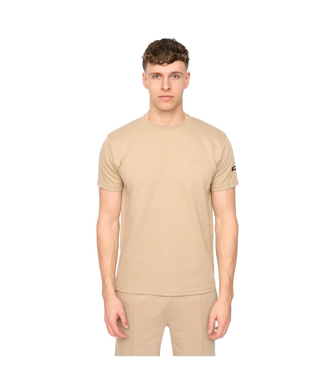 T-shirt Sherborn Homme Beige Gris Duck And Cover-2