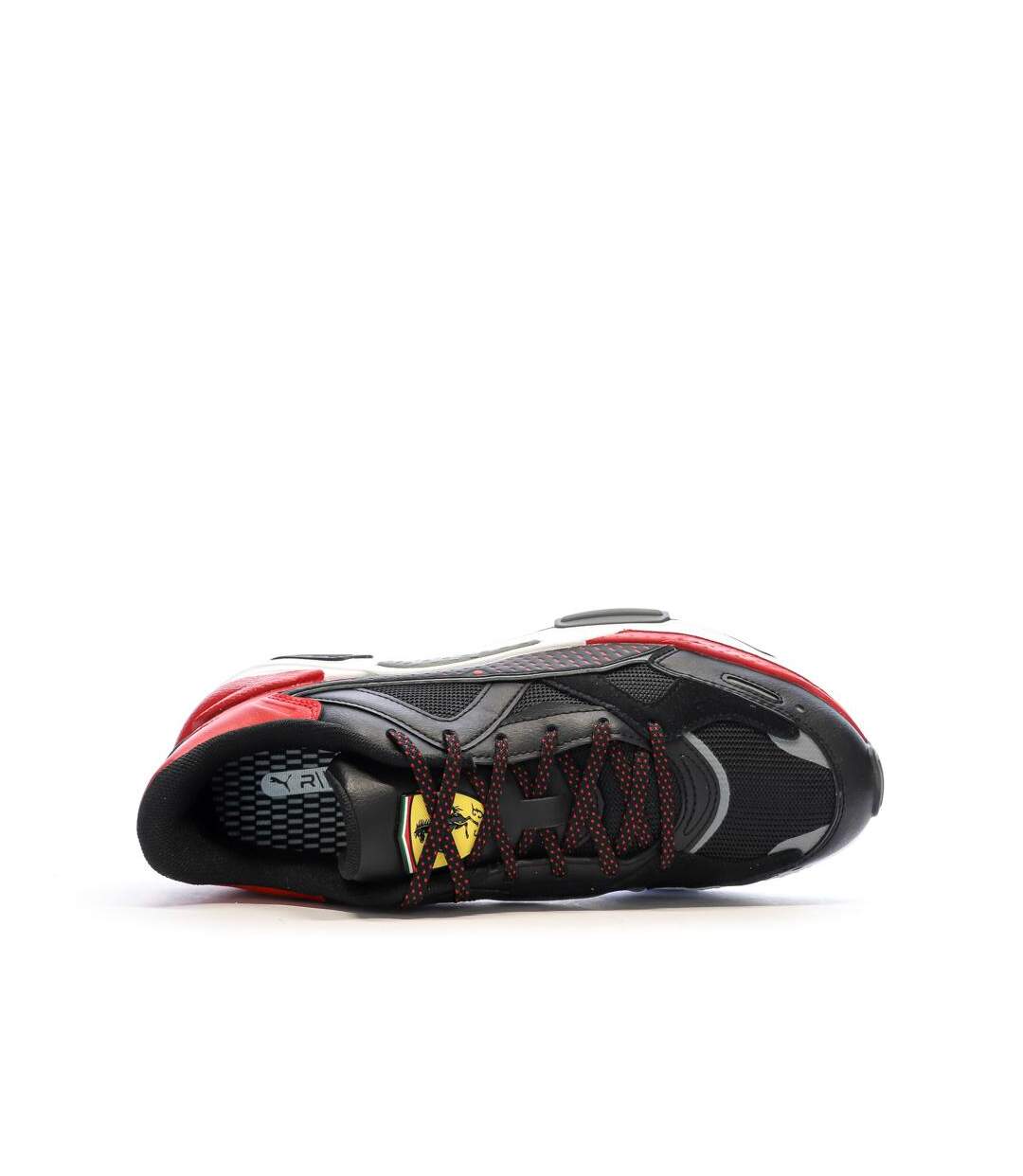 Baskets noires/rouges homme puma ferrari rs-4
