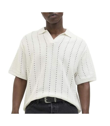 Polo blanc homme jack & jones paros knit
