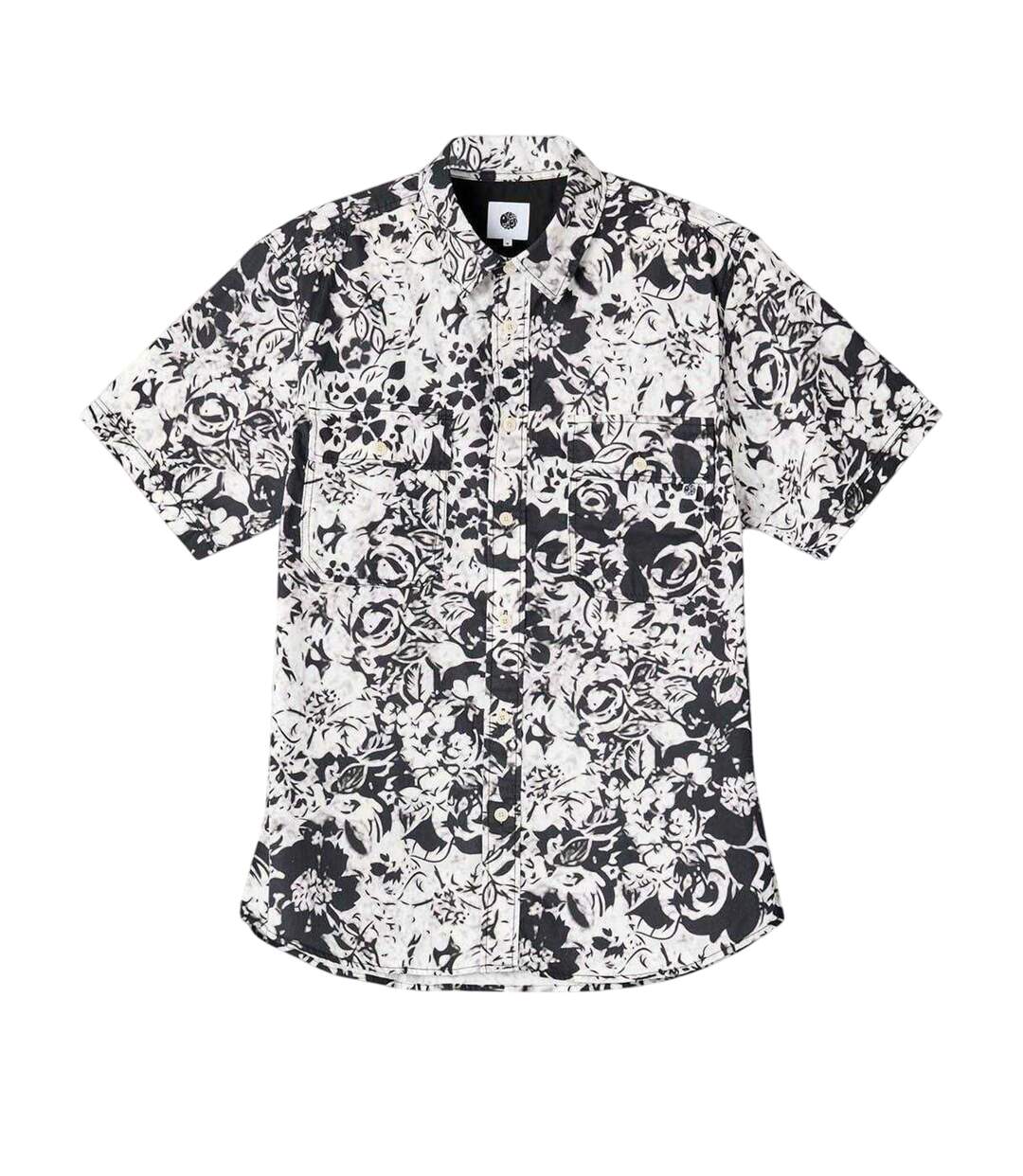 Chemise Manches Courtes Molineux Homme Noir Blanc Pretty Green-2