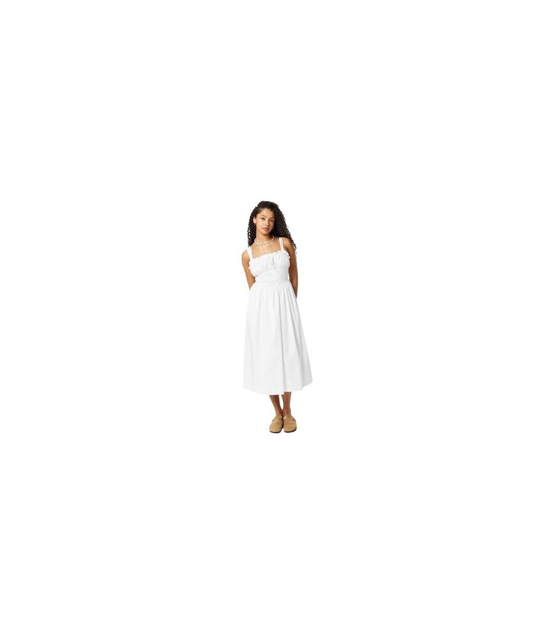 Robe Mi-longue Femme Blanc Jack Wills-1