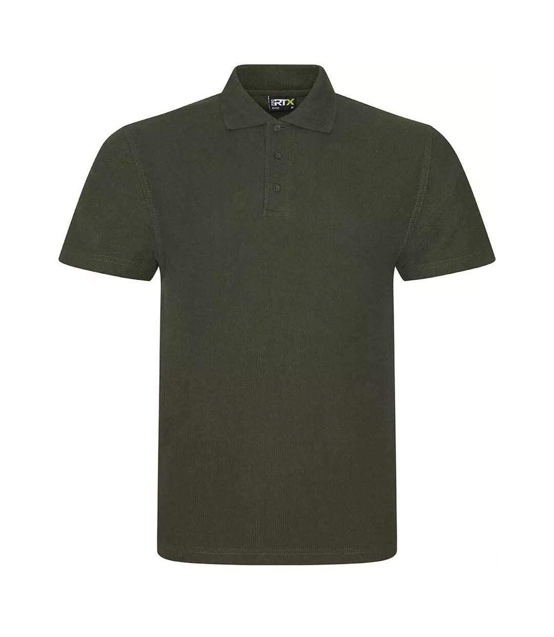 Unisex adult pique polo shirt khaki PRO RTX