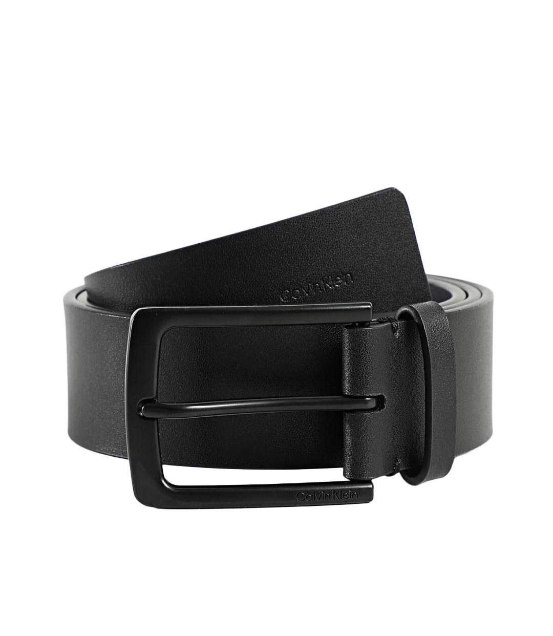 Ceinture noire homme calvin klein jeans casual pin-1