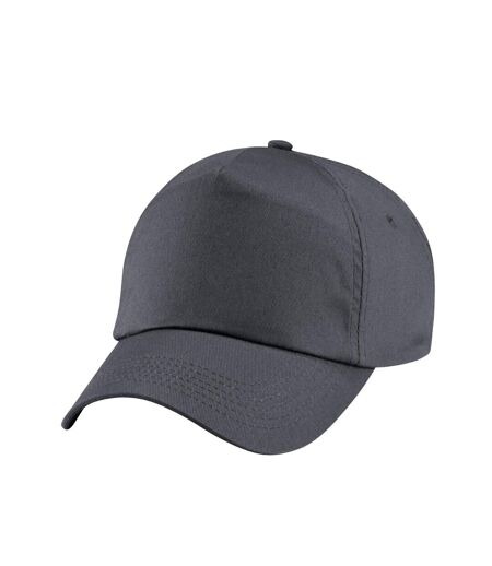 Childrens/kids original 5 panel cap graphite Beechfield
