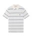 Mens Cimetta Striped Polo Shirt Off White Ellesse-2