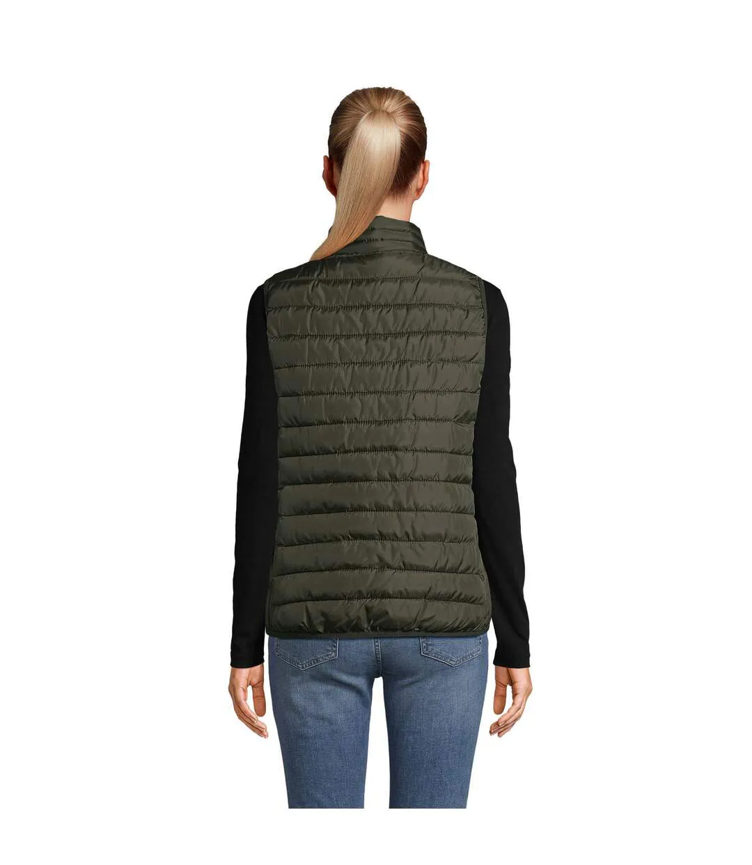 Veste Sans Manches Stream Femme Kaki SOLS-2