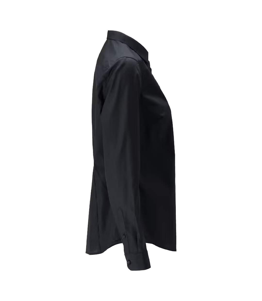 Womens/ladies Frontline Poplin Shirt Deep Black Mascot-4