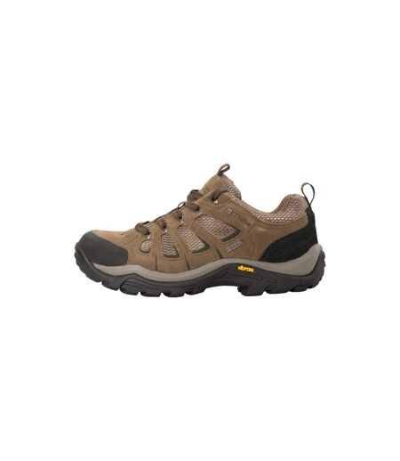 Mountain Warehouse Mens Field Extreme Suede Waterproof Walking Shoes (Khaki) - UTMW1215
