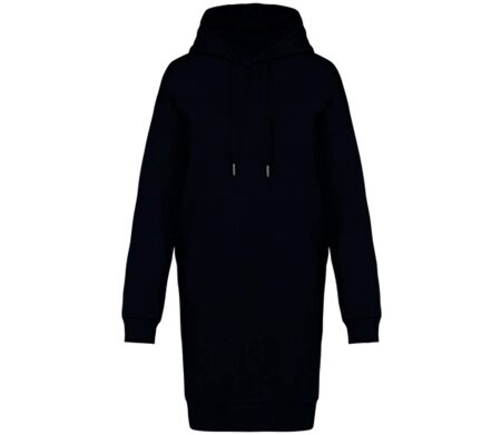 Robe sweat à capuche - Femme - PAT5005 - noir