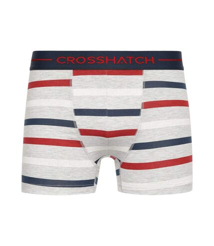 Boxers warbler homme rouge / gris chiné / bleu marine Crosshatch Crosshatch