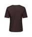 T-Shirt marron foncé femme only happy-2