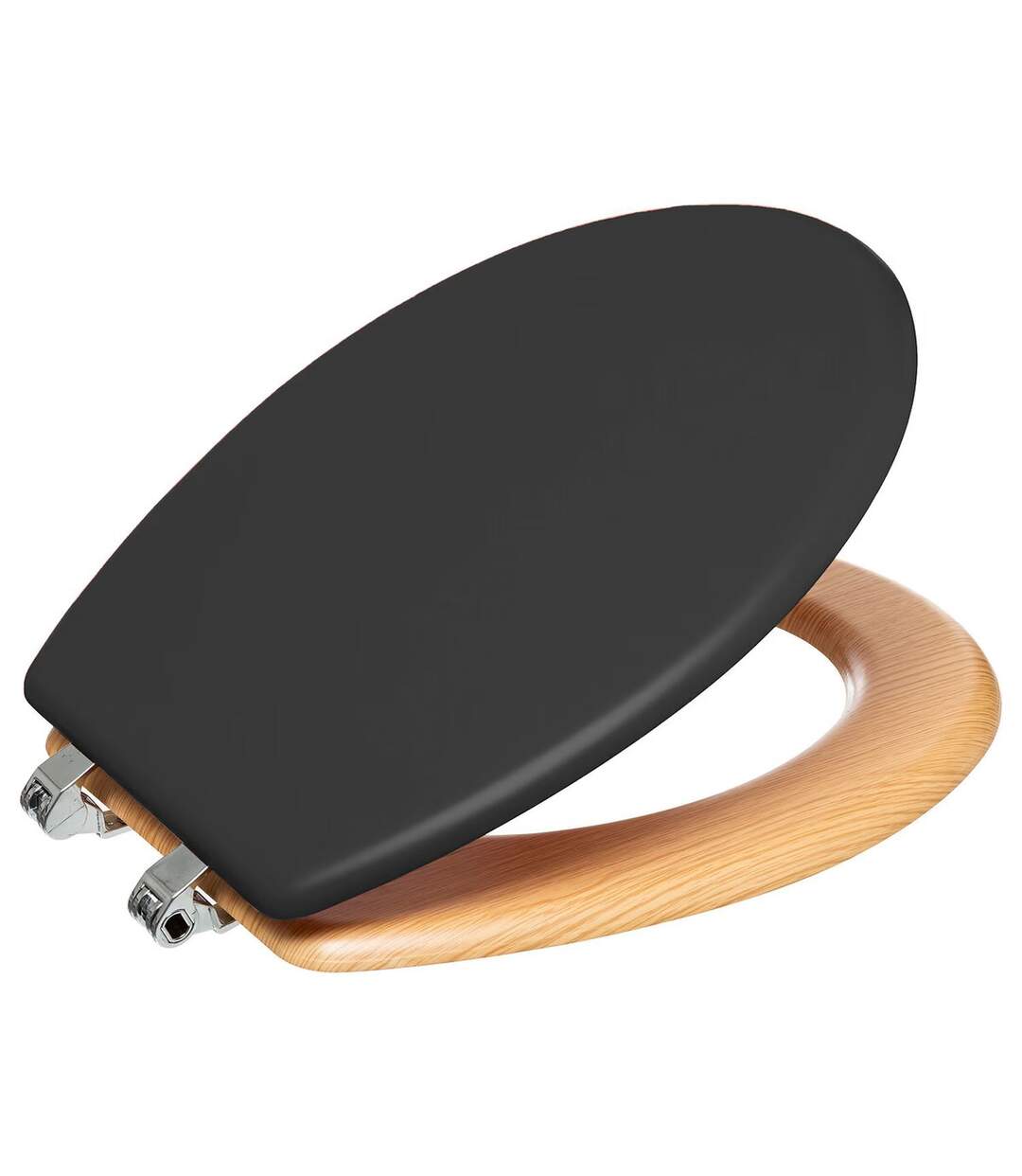 Abattant WC effet bois MODERN COLOR - Noir-2