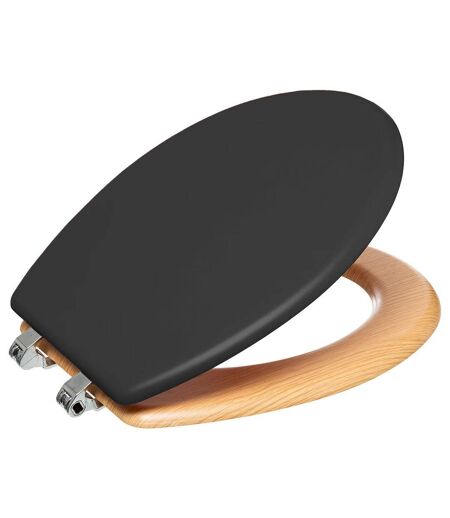 Abattant WC effet bois MODERN COLOR - Noir