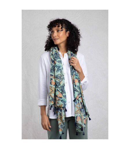 Marelia tassel eco friendly scarf one size seafoam Weird Fish