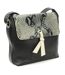 Eastern Counties Leather Zada Snake Print Leather Purse (Black) (One Size) - UTEL408