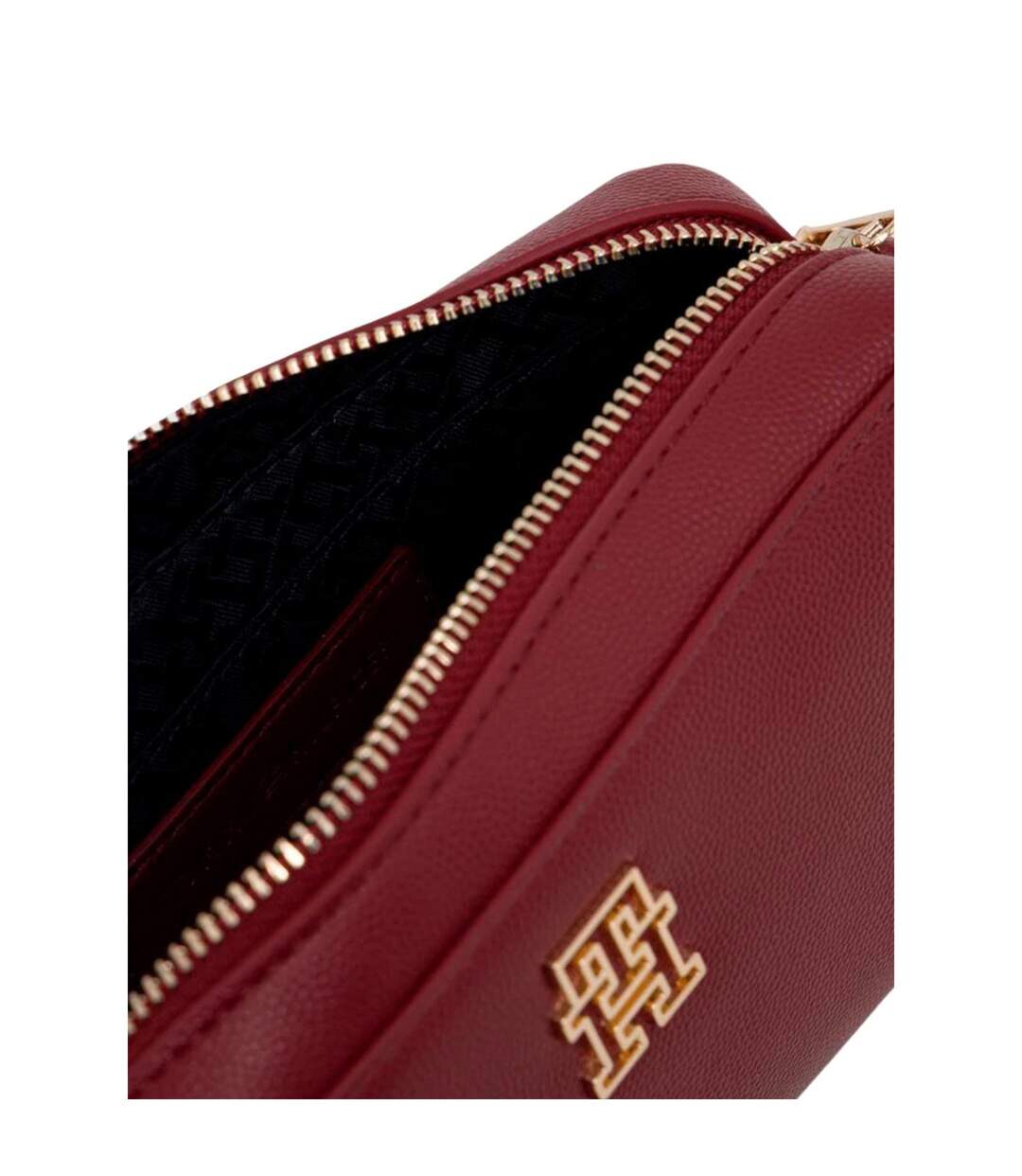Sac À Main Motif/style Logo Timeless Femme Taille Unique Bordeaux Tommy Hilfiger-2