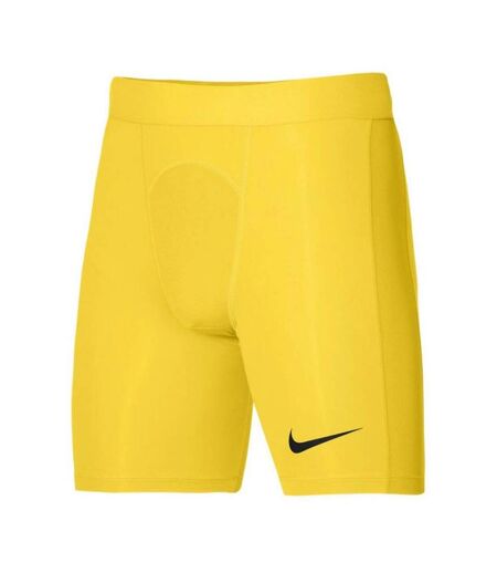 Short De Compression Pro Strike Homme Jaune Nike