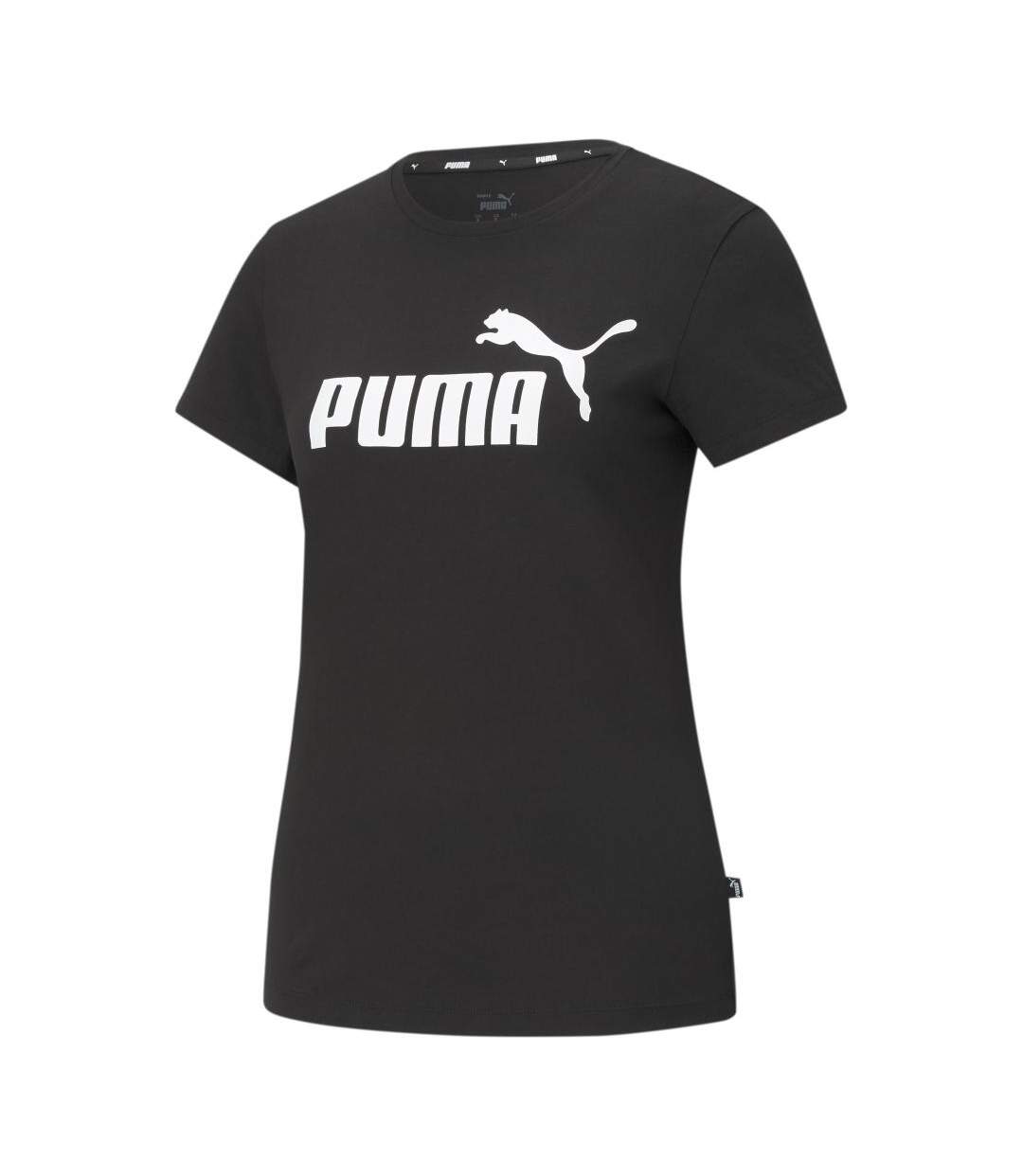 T-shirt noir femme puma essential-1