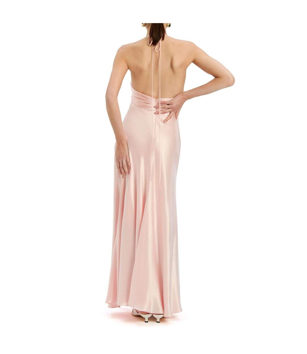 Robe Longue Isola Femme Rose Bardot-2