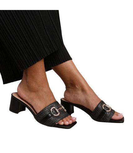 Mules rhodes femme noir Where´s That From