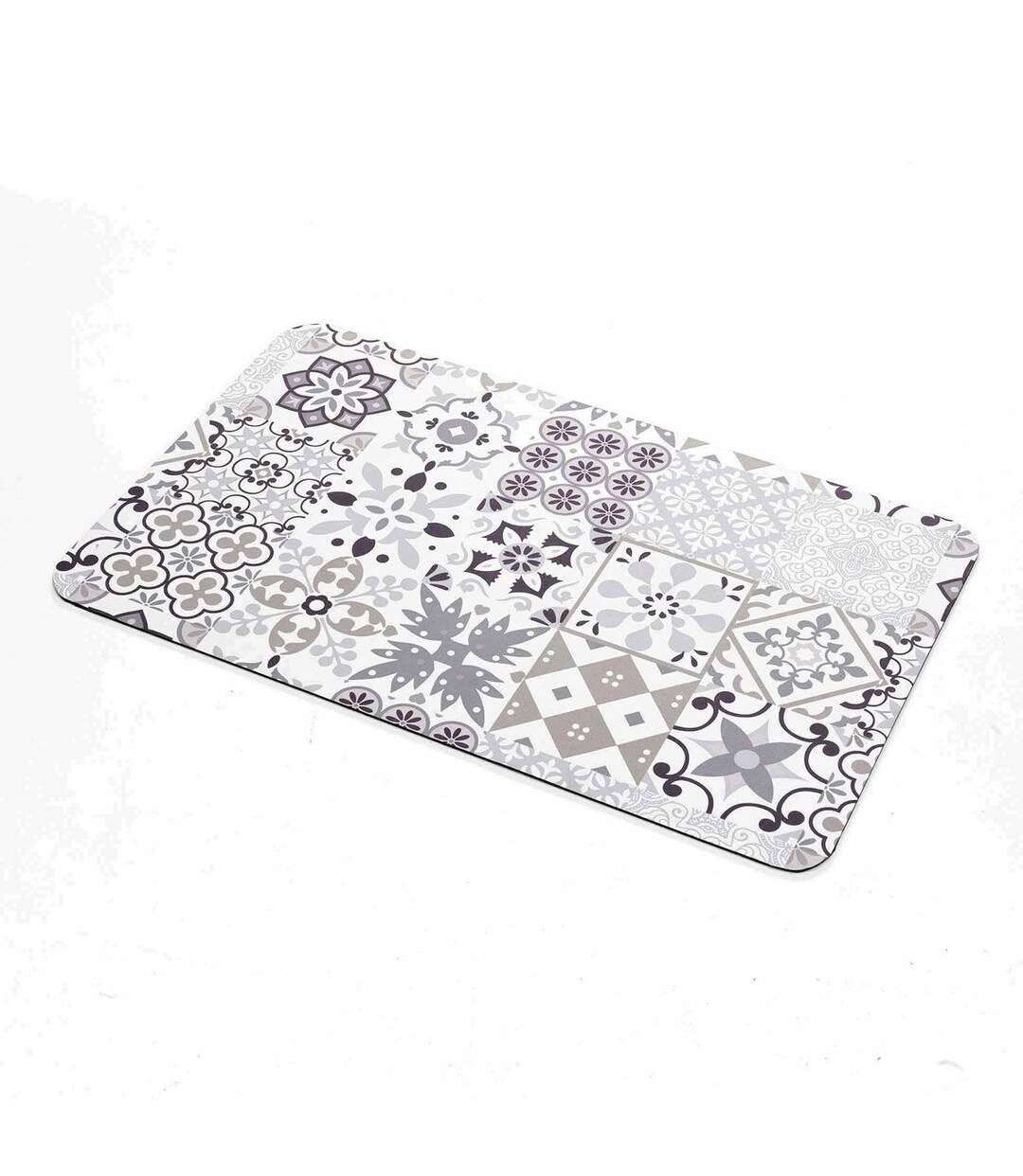 Tapis de Bain Imprimé Salou 50x80cm Gris-4