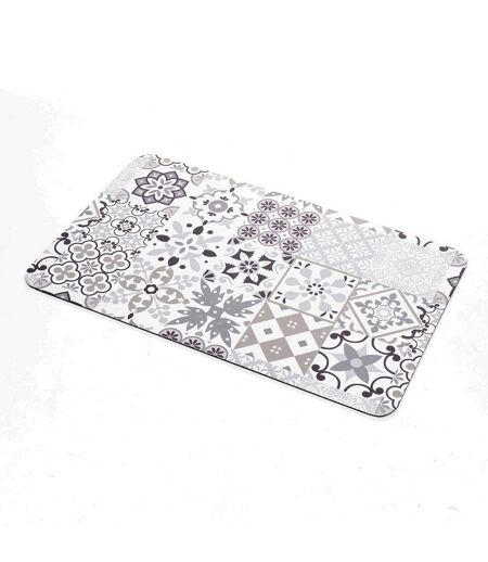 Tapis de Bain Imprimé Salou 50x80cm Gris