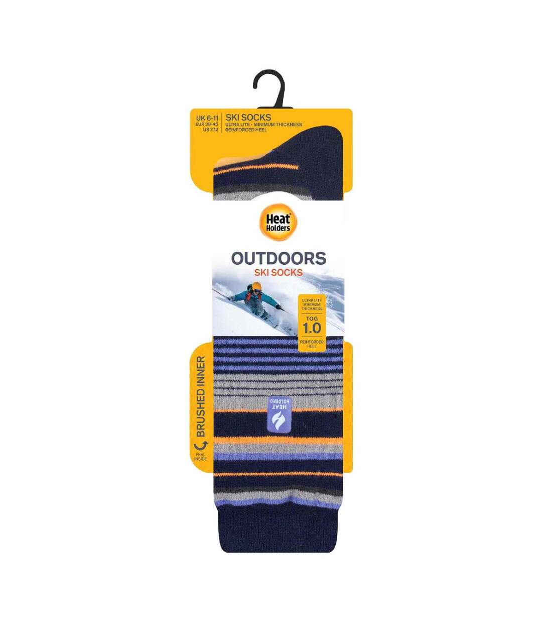 Chaussettes de Ski Homme Thermiques Hautes Fines-2