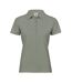 Womens/ladies Luxury Stretch Polo Shirt Sage Tee Jays-1