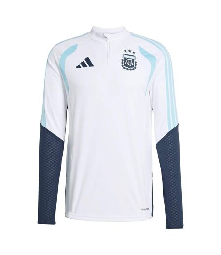 Mens Tiro 26 Argentina Slim Top White Blue Adidas