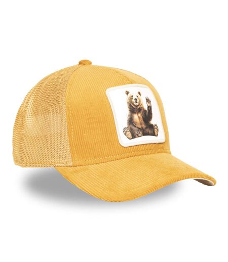 Casquette trucker avec filet en velours Bear Honey Hunter Hatfield