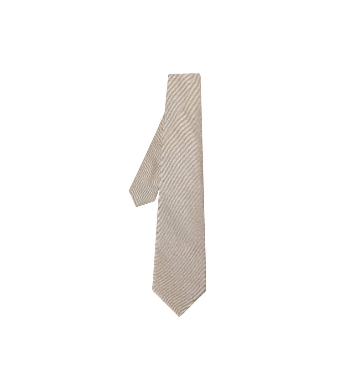 Mens plain wedding tie set one size champagne Burton-1