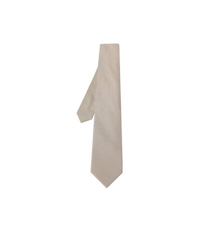 Mens plain wedding tie set one size champagne Burton