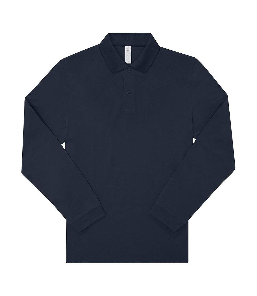 Polo manches longues- Homme - PU427 - bleu marine