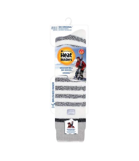 Chaussettes de Ski Homme Thermiques avec Rayures