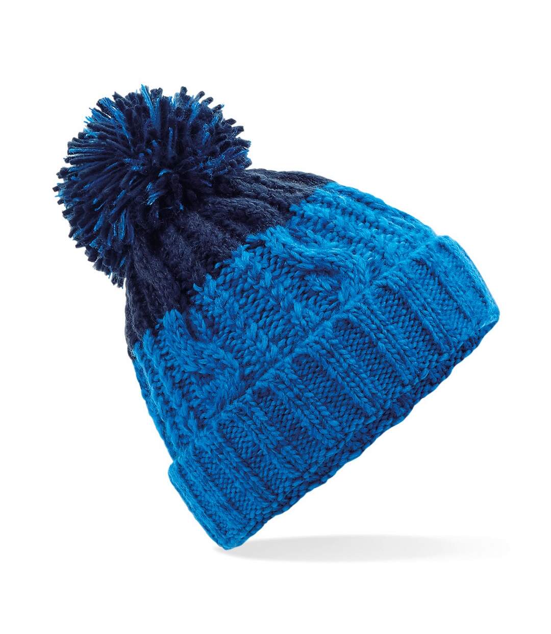 Beechfield Unisex Adults Apres Cuffed Beanie (Azure Blue/Oxford Navy) - UTRW7276-1