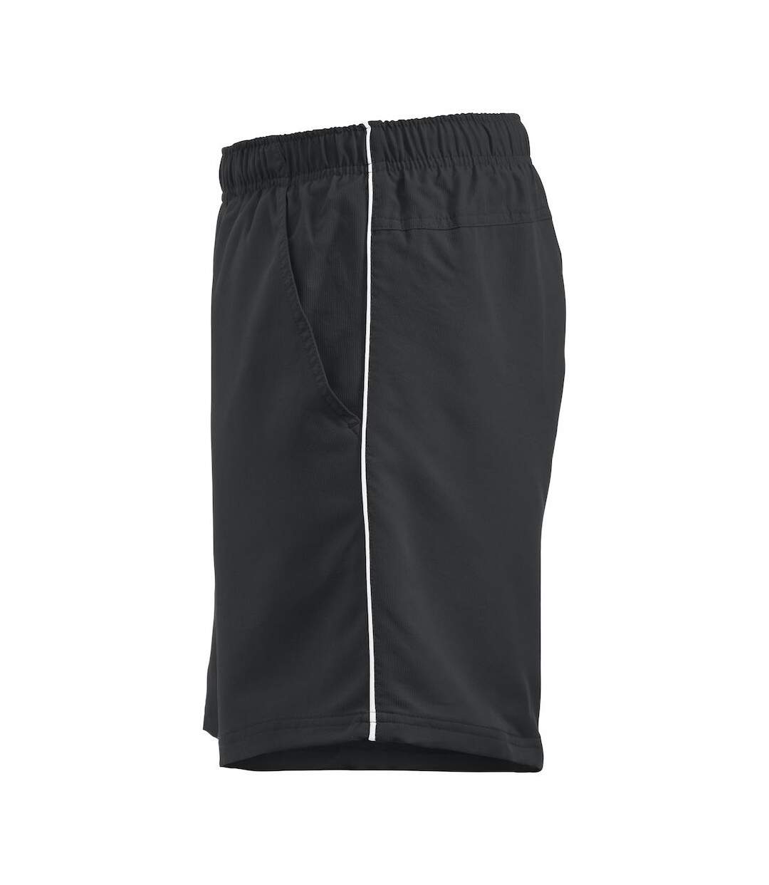 Unisex Adult Hollis Shorts Black White Clique-3