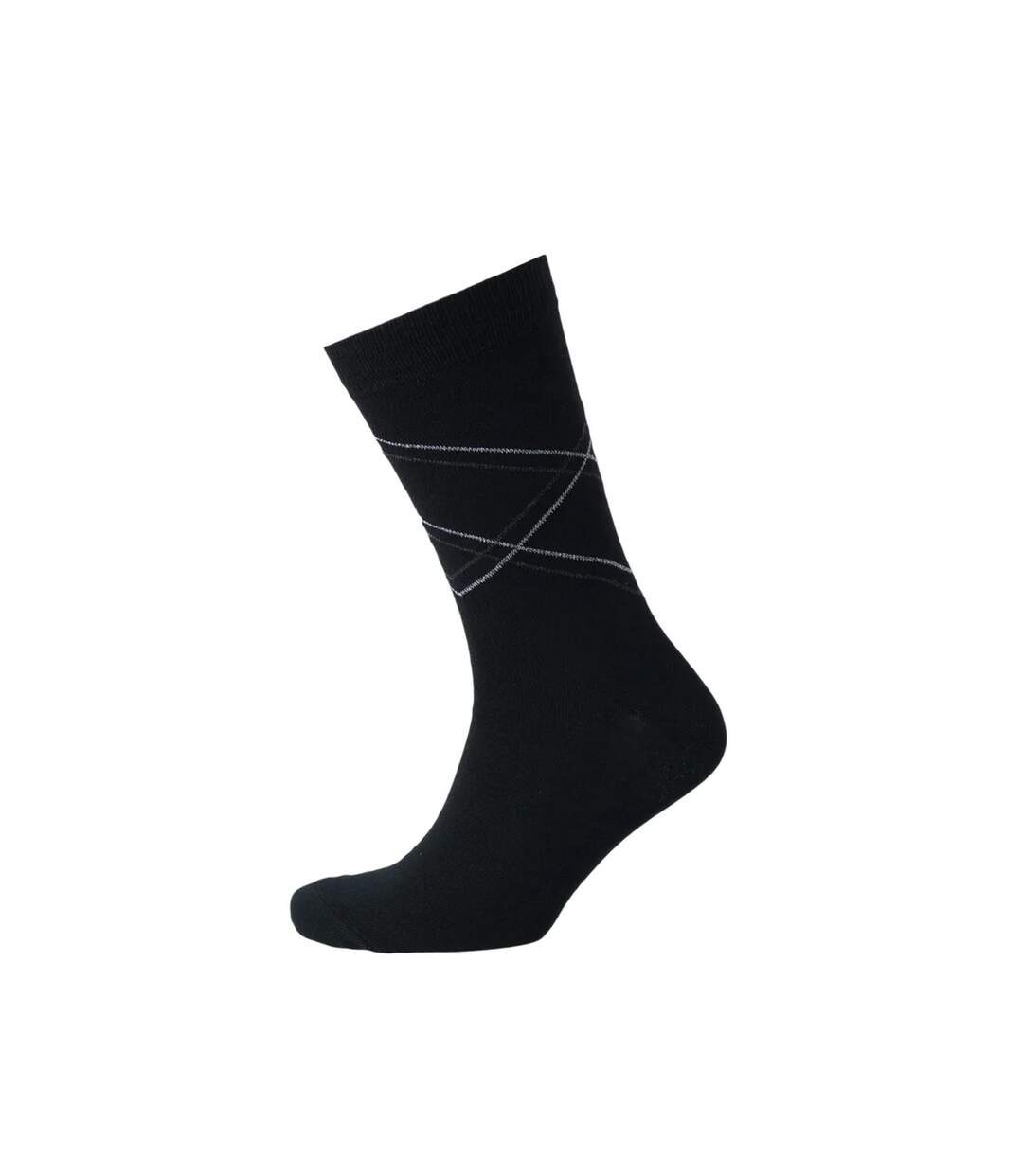 Chaussettes richmond homme noir / bleu marine foncé / charbon chiné Life & Glory-2