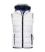 Veste Sans Manches Maritime Femme Blanc Bleu Marine James And Nicholson-1
