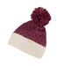 Bonnet frosty femme rouge foncé / vanille claire Regatta